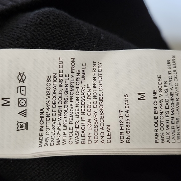 Nautica Size M Black V Neck Sweater - Picture 5 of 6